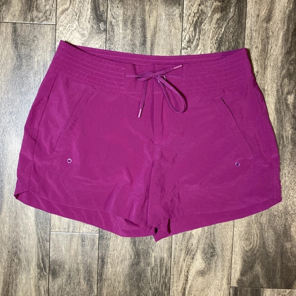 Athleta Hudson Board Shorts 4 Tall Exotic Fuchsia Pink UPF 50+ Swim